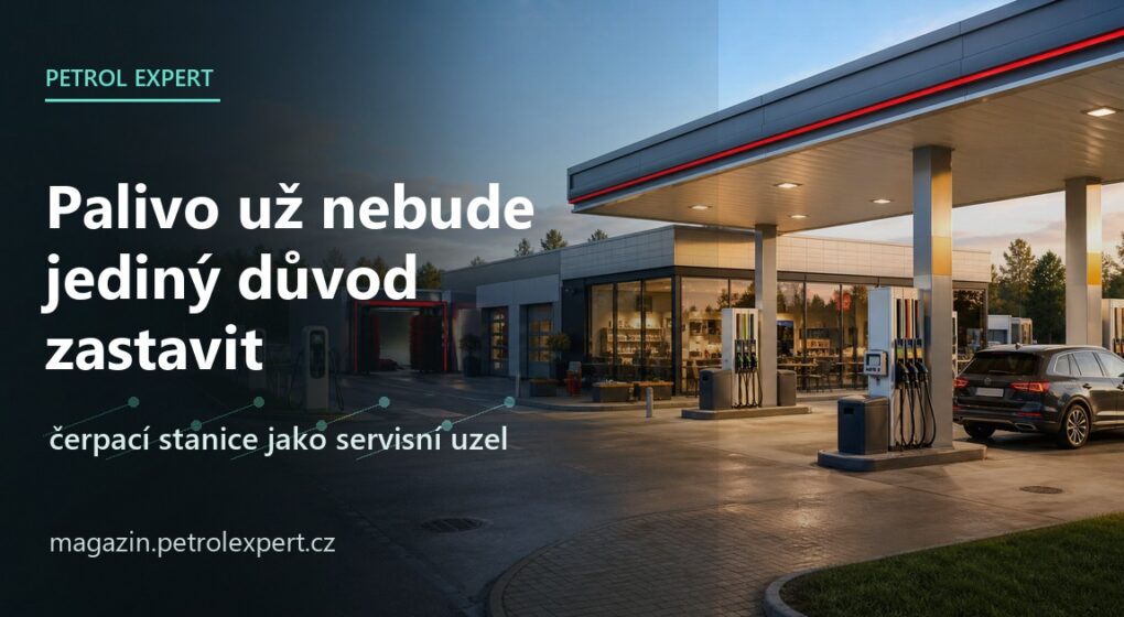 Čerpací stanice se mění na servisní uzel. Palivo už nebude jediný důvod zastavit